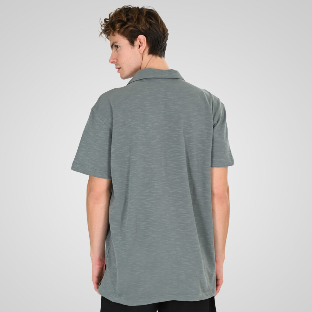 261GS-5186 SHIRTS WITH CAMP COLLAR AND SHORT SLEEVES (RELAXED FIT) (SPECIAL FABRIC) DK MINT