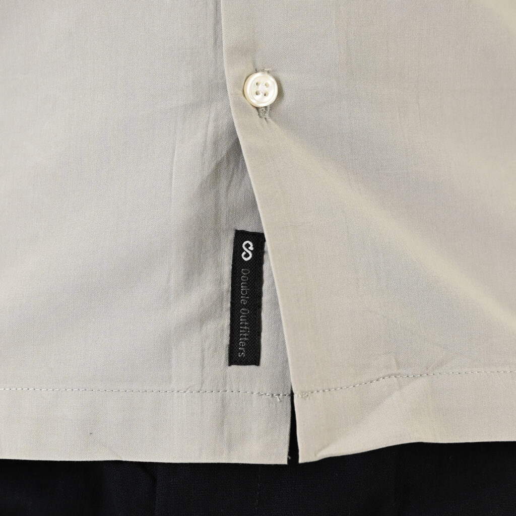 261GS-5187 SHIRTS WITH CAMP COLLAR AND SHORT SLEEVES (RELAXED FIT) AGATE GREY