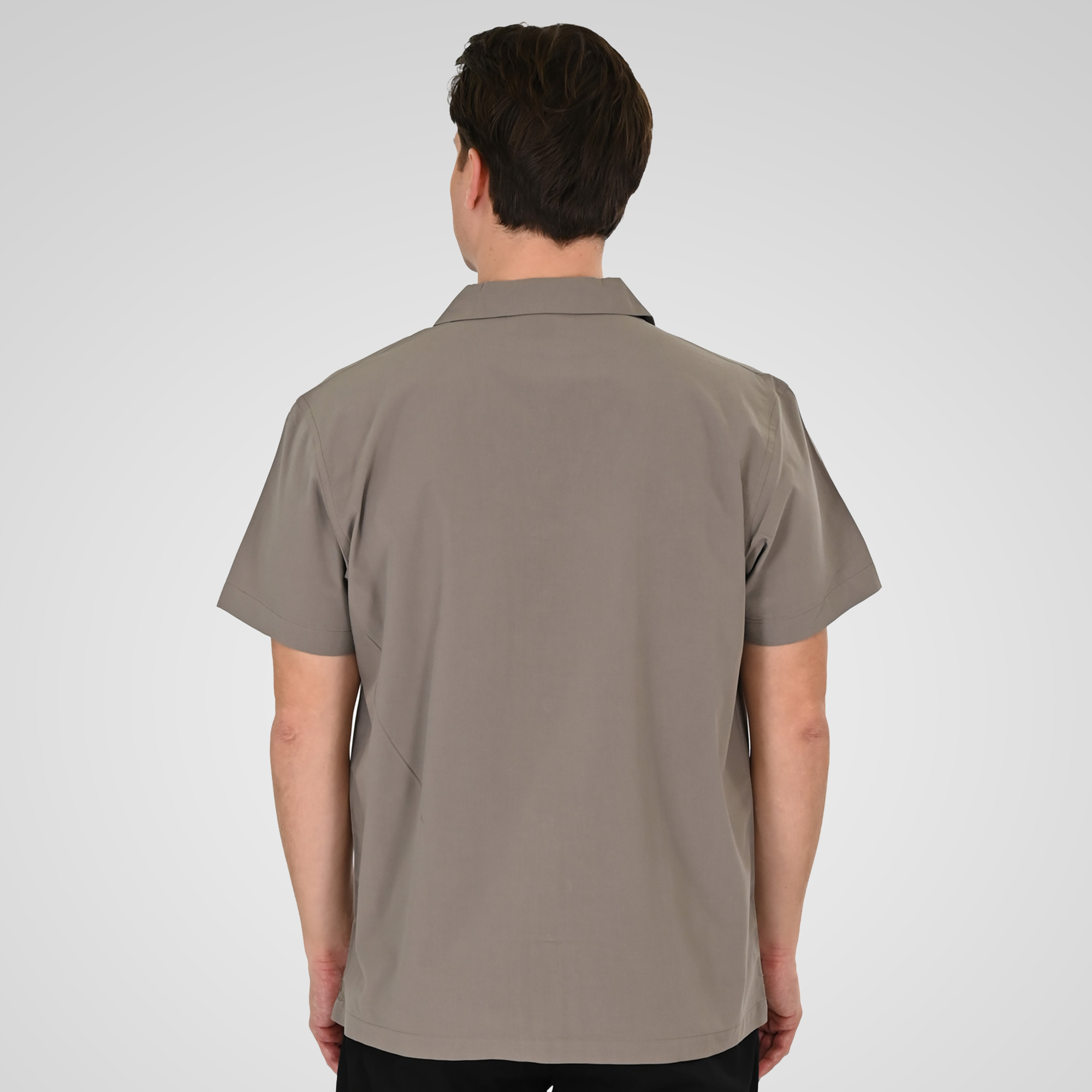 261GS-5187 SHIRTS WITH CAMP COLLAR AND SHORT SLEEVES (RELAXED FIT) FOG - Image 4
