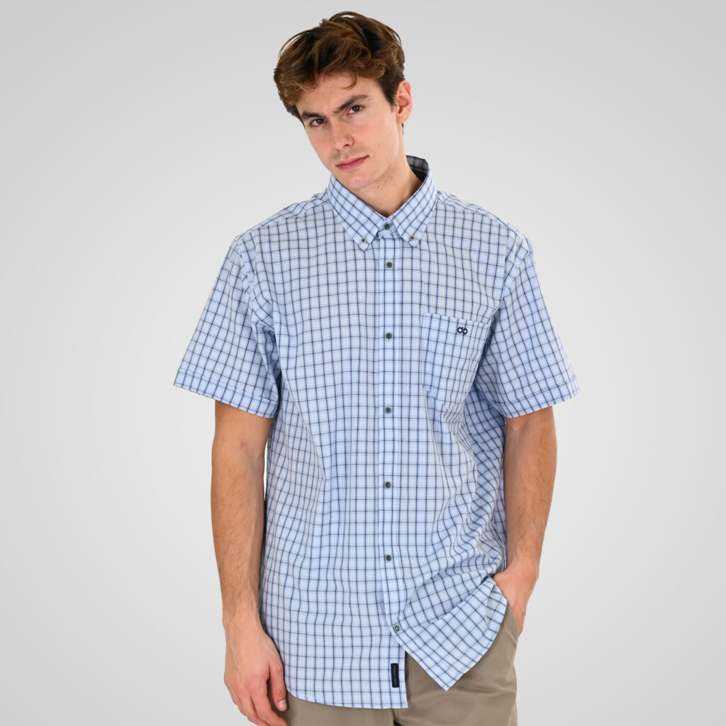 261GS-5188 SHIRTS WITH CHEST POCKET AND SHORT SLEEVES CC97 CIEL NAVY
