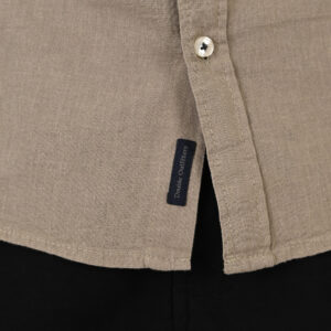 261GS-5190 SHIRT LINEN WITH LONG SLEEVES TAUPE - Image 5