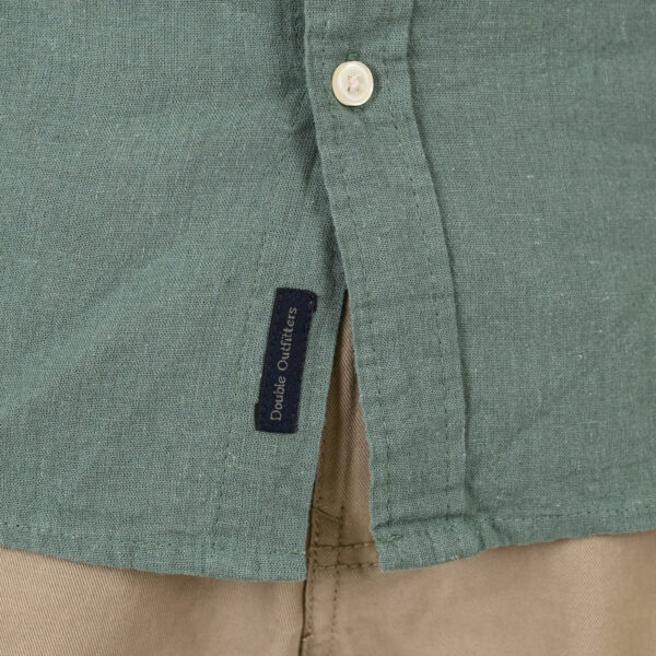 261GS-5190 SHIRT LINEN WITH LONG SLEEVES PALM GREEN