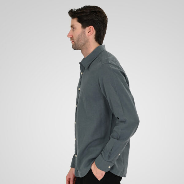 261GS-5190 SHIRT LINEN WITH LONG SLEEVES STONE BLUE