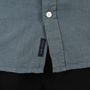 261GS-5190 SHIRT LINEN WITH LONG SLEEVES STONE BLUE - Image 5