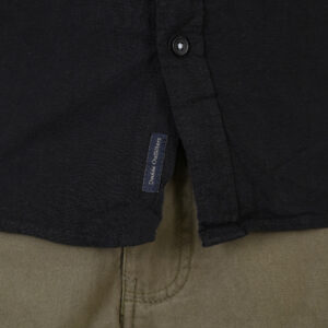 261GS-5190 SHIRT LINEN WITH LONG SLEEVES BLACK - Image 5