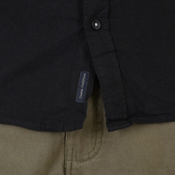 261GS-5190 SHIRT LINEN WITH LONG SLEEVES BLACK