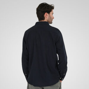 261GS-5190 SHIRT LINEN WITH LONG SLEEVES NAVY - Image 4
