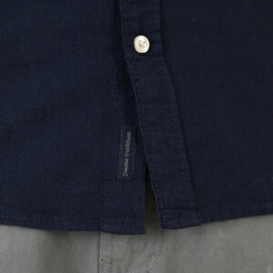 261GS-5190 SHIRT LINEN WITH LONG SLEEVES NAVY - Image 5