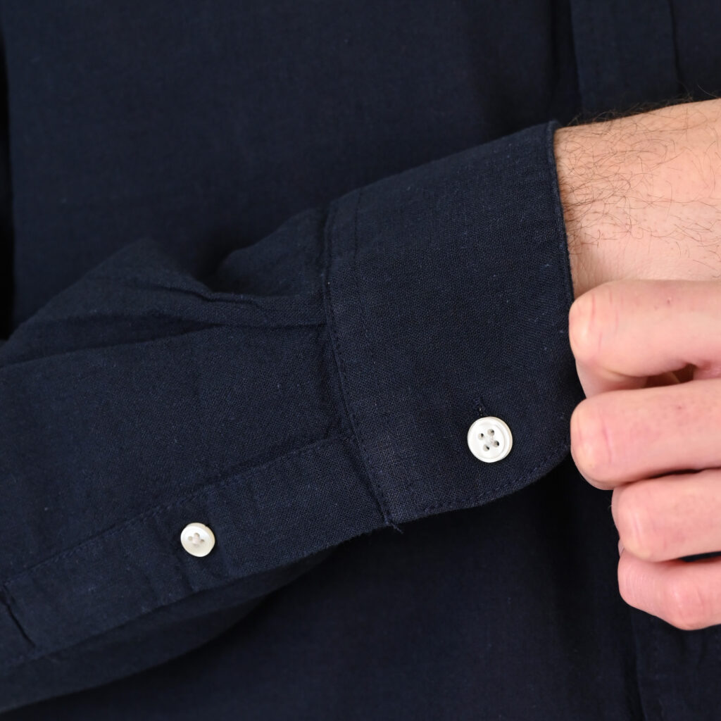 261GS-5190 SHIRT LINEN WITH LONG SLEEVES NAVY