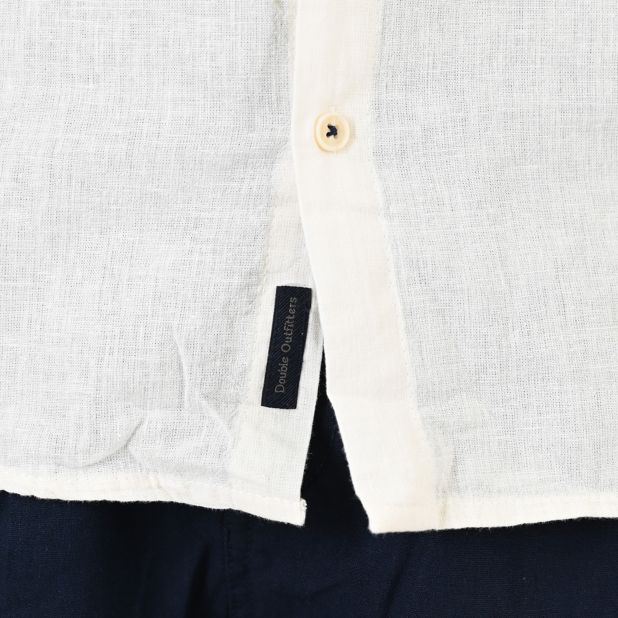 261GS-5191 SHIRT LINEN WITH MAO COLLAR AND LONG SLEEVES LINEN WHITE - Image 5