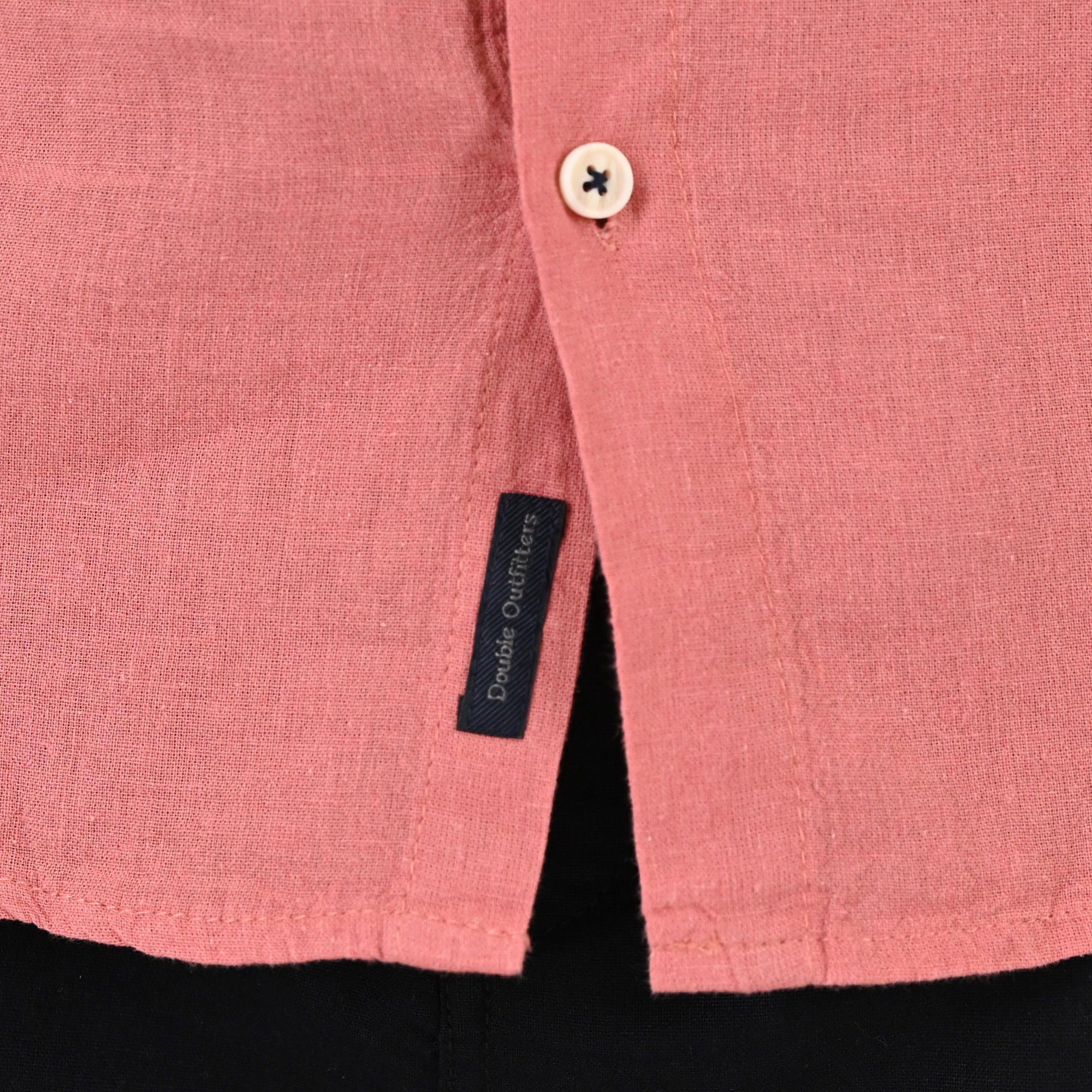 261GS-5191 SHIRT LINEN WITH MAO COLLAR AND LONG SLEEVES DUSTY CORAL - Image 5