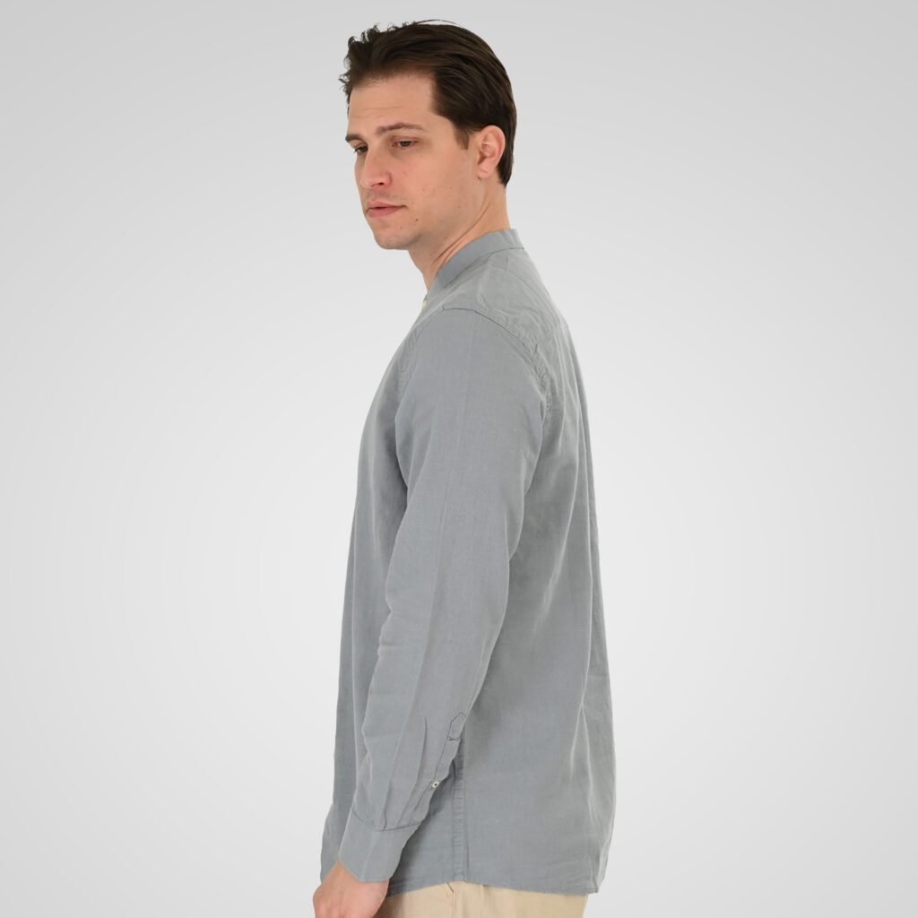 261GS-5191 SHIRT LINEN WITH MAO COLLAR AND LONG SLEEVES SEAMIST