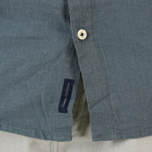 261GS-5191 SHIRT LINEN WITH MAO COLLAR AND LONG SLEEVES STONE BLUE - Image 5