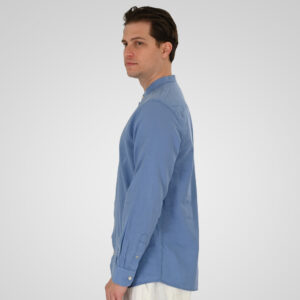 261GS-5191 SHIRT LINEN WITH MAO COLLAR AND LONG SLEEVES CIEL - Image 3