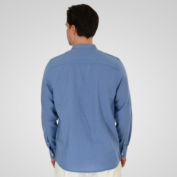 261GS-5191 SHIRT LINEN WITH MAO COLLAR AND LONG SLEEVES CIEL