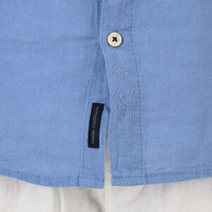 261GS-5191 SHIRT LINEN WITH MAO COLLAR AND LONG SLEEVES CIEL - Image 5