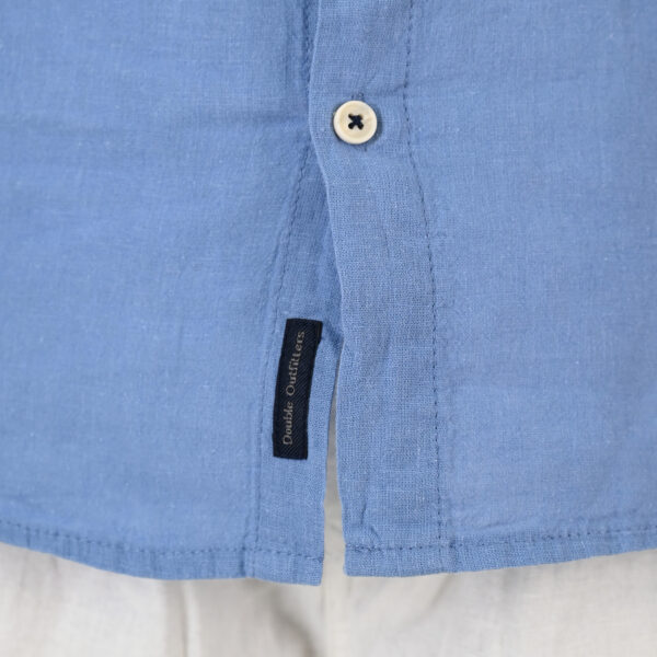 261GS-5191 SHIRT LINEN WITH MAO COLLAR AND LONG SLEEVES CIEL