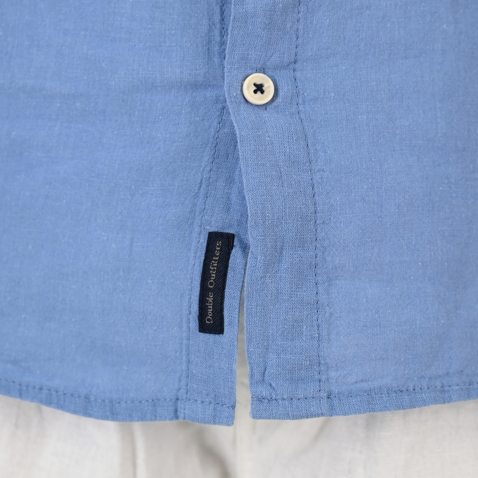 261GS-5191 SHIRT LINEN WITH MAO COLLAR AND LONG SLEEVES CIEL - Image 5