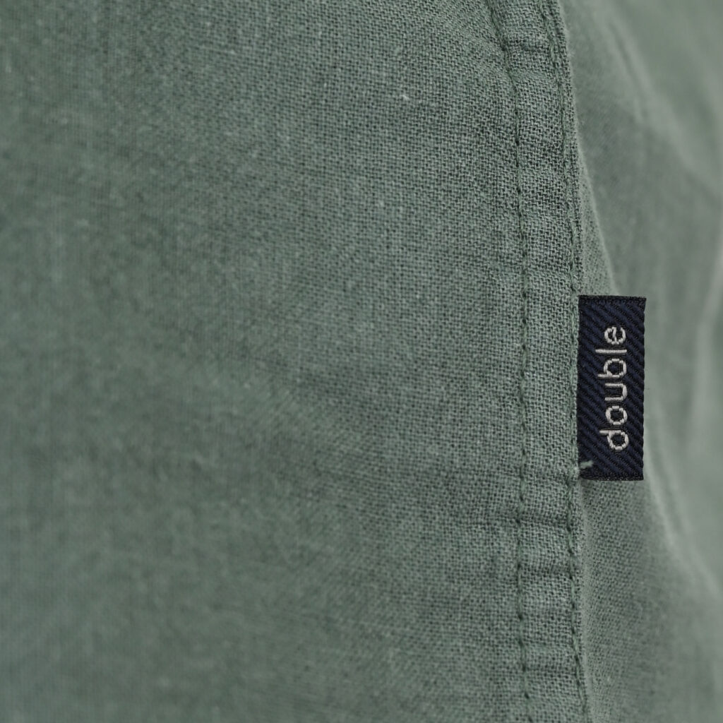 261GS-5192 SHIRT LINEN WITH CHEST POCKET AND SHORT SLEEVES PALM GREEN