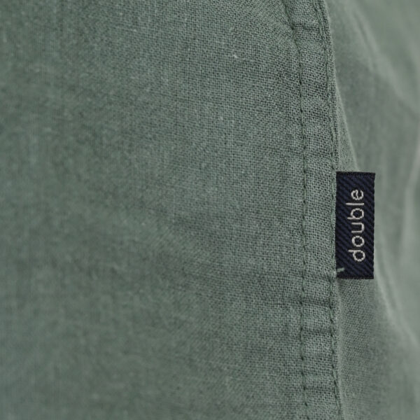 261GS-5192 SHIRT LINEN WITH CHEST POCKET AND SHORT SLEEVES PALM GREEN