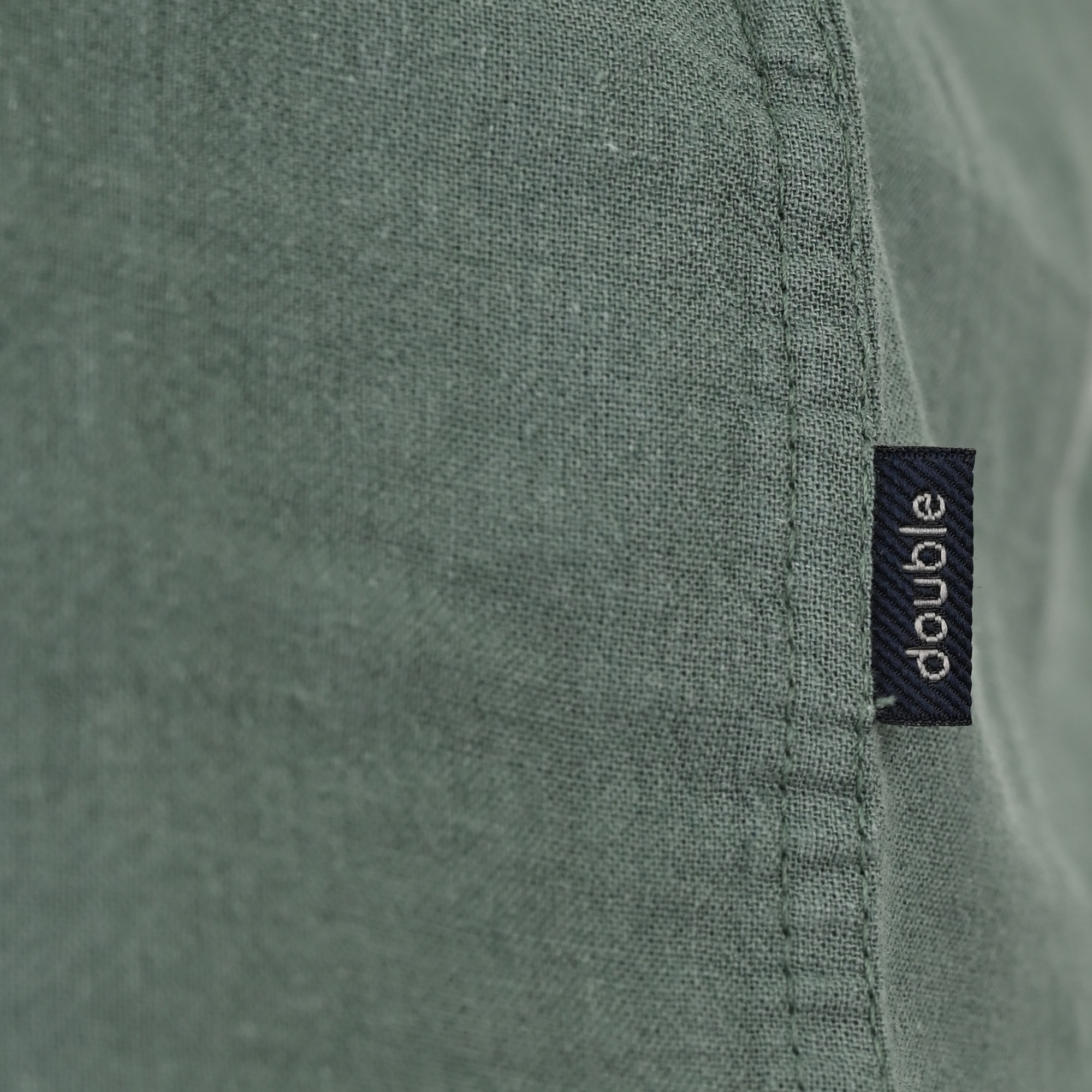 261GS-5192 SHIRT LINEN WITH CHEST POCKET AND SHORT SLEEVES PALM GREEN - Image 5