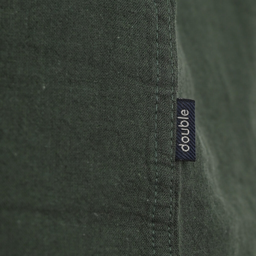 261GS-5192 SHIRT LINEN WITH CHEST POCKET AND SHORT SLEEVES FOREST