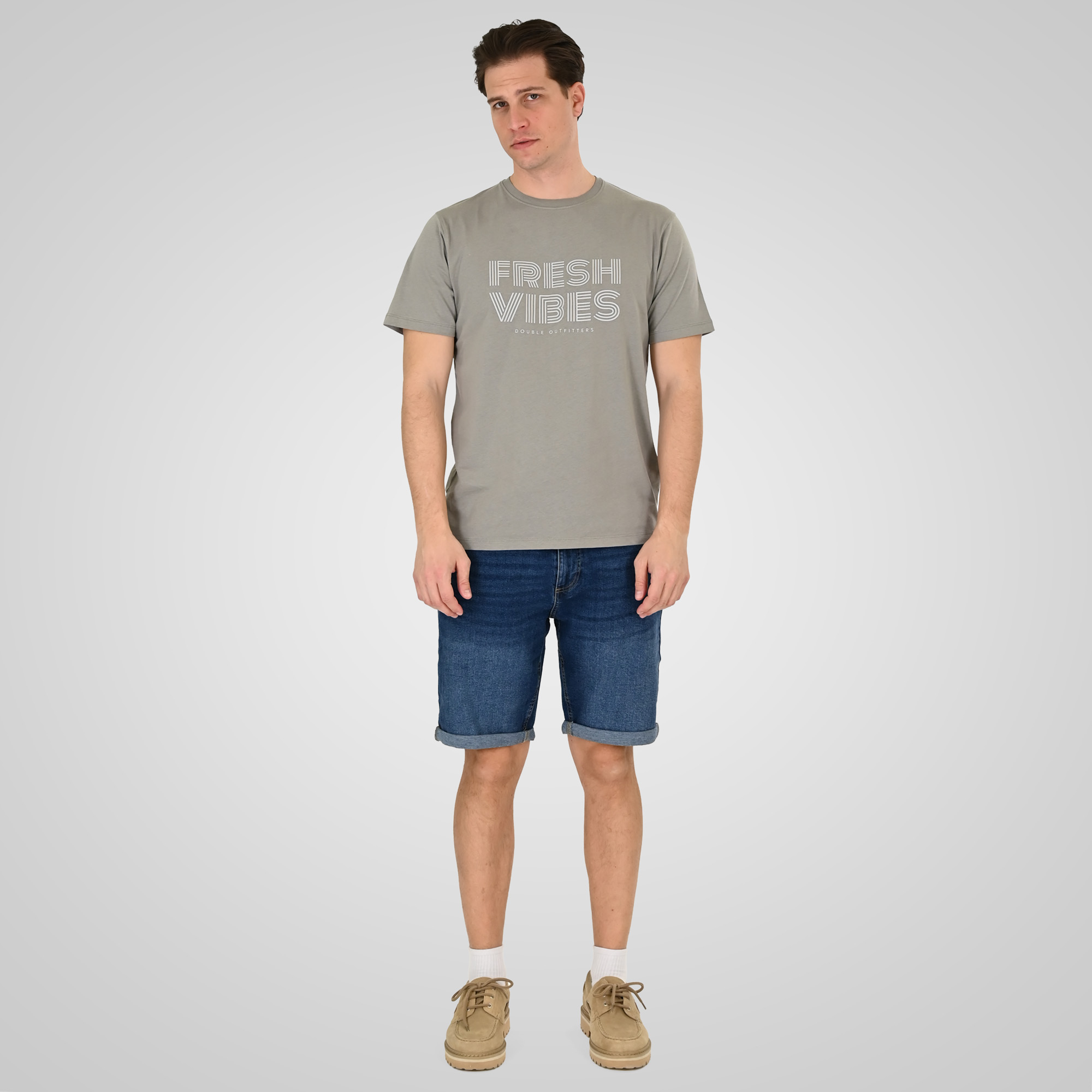 261MJS-7072 SHORTS DENIM MD BLUE - Image 2