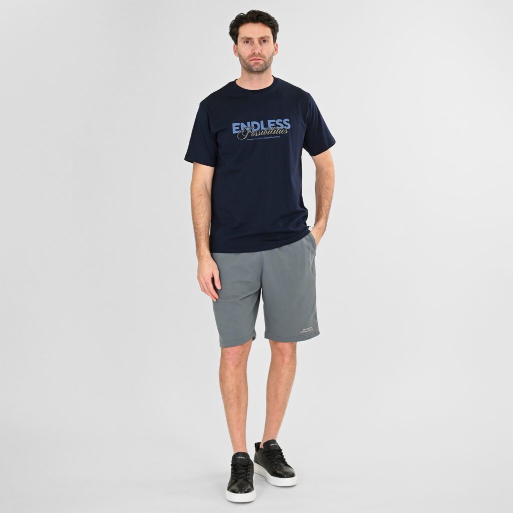 261MS-6030 MS SHORTS (TERRY FLEECE) STEEL BLUE