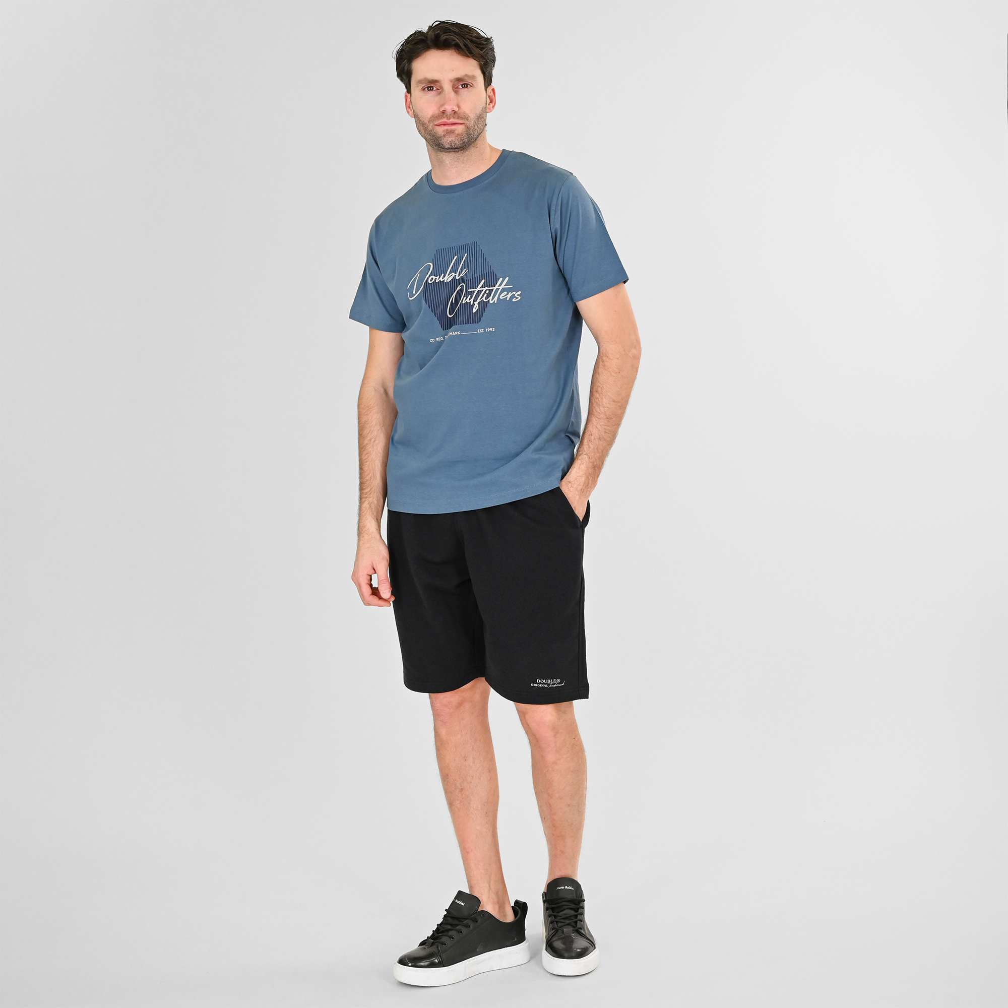 261MS-6030 MS SHORTS (TERRY FLEECE) BLACK - Image 2