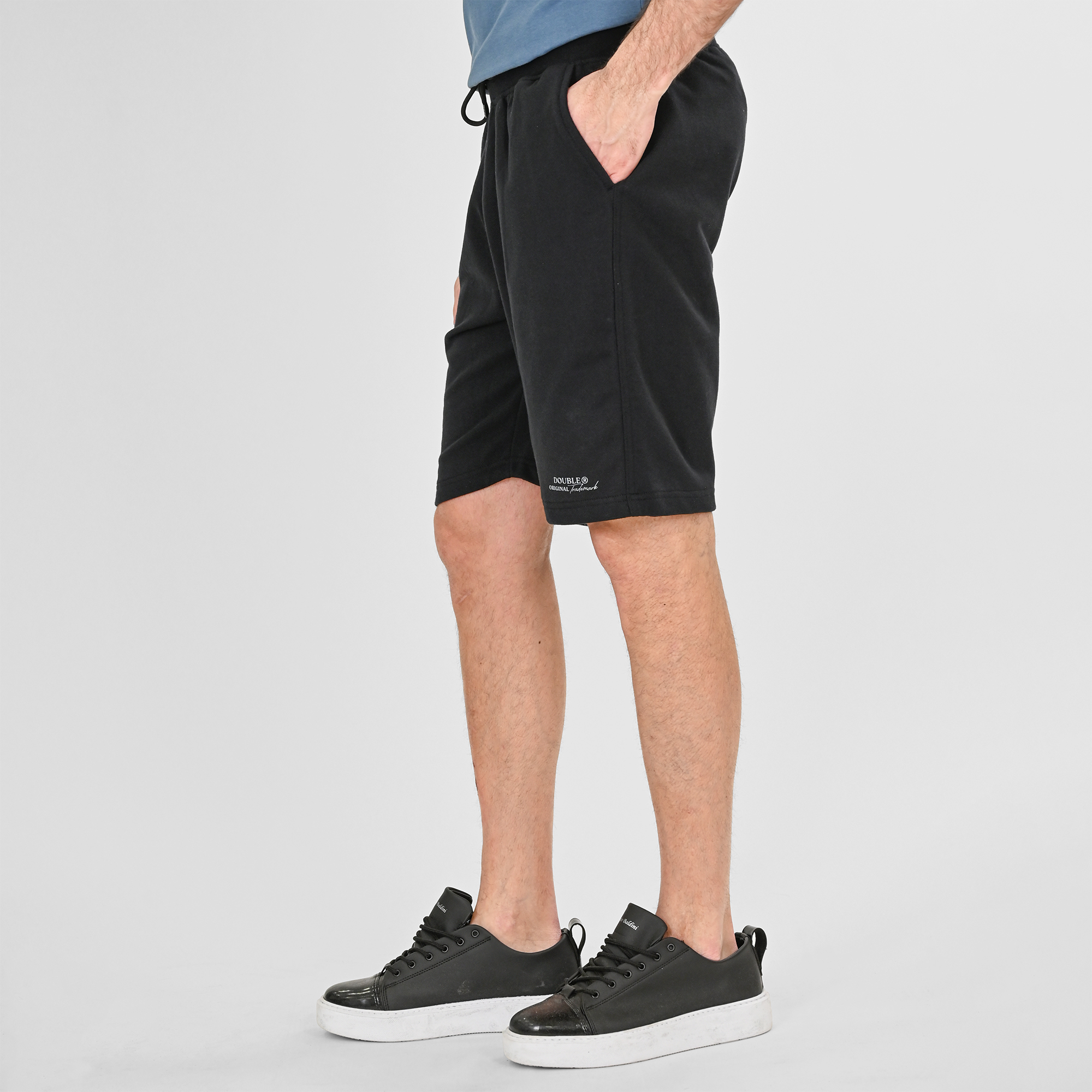 261MS-6030 MS SHORTS (TERRY FLEECE) BLACK - Image 3