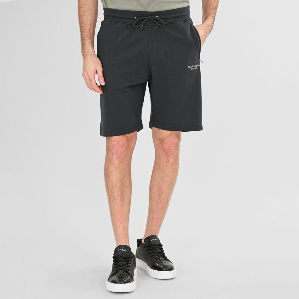 261MS-6031 MS SHORTS WITH ZIPPERS AT POCKETS (TERRY FLEECE) SHADOW GREY