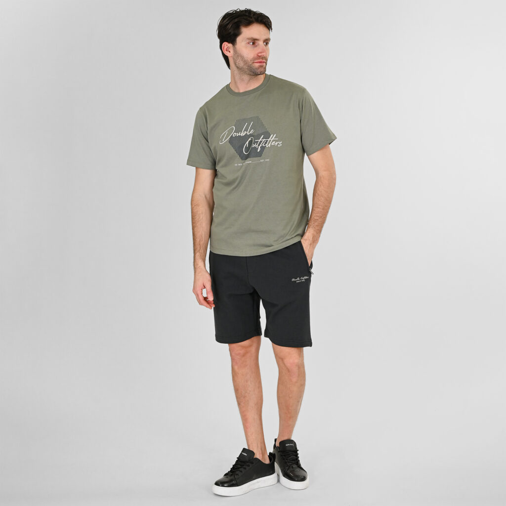 261MS-6031 MS SHORTS WITH ZIPPERS AT POCKETS (TERRY FLEECE) SHADOW GREY