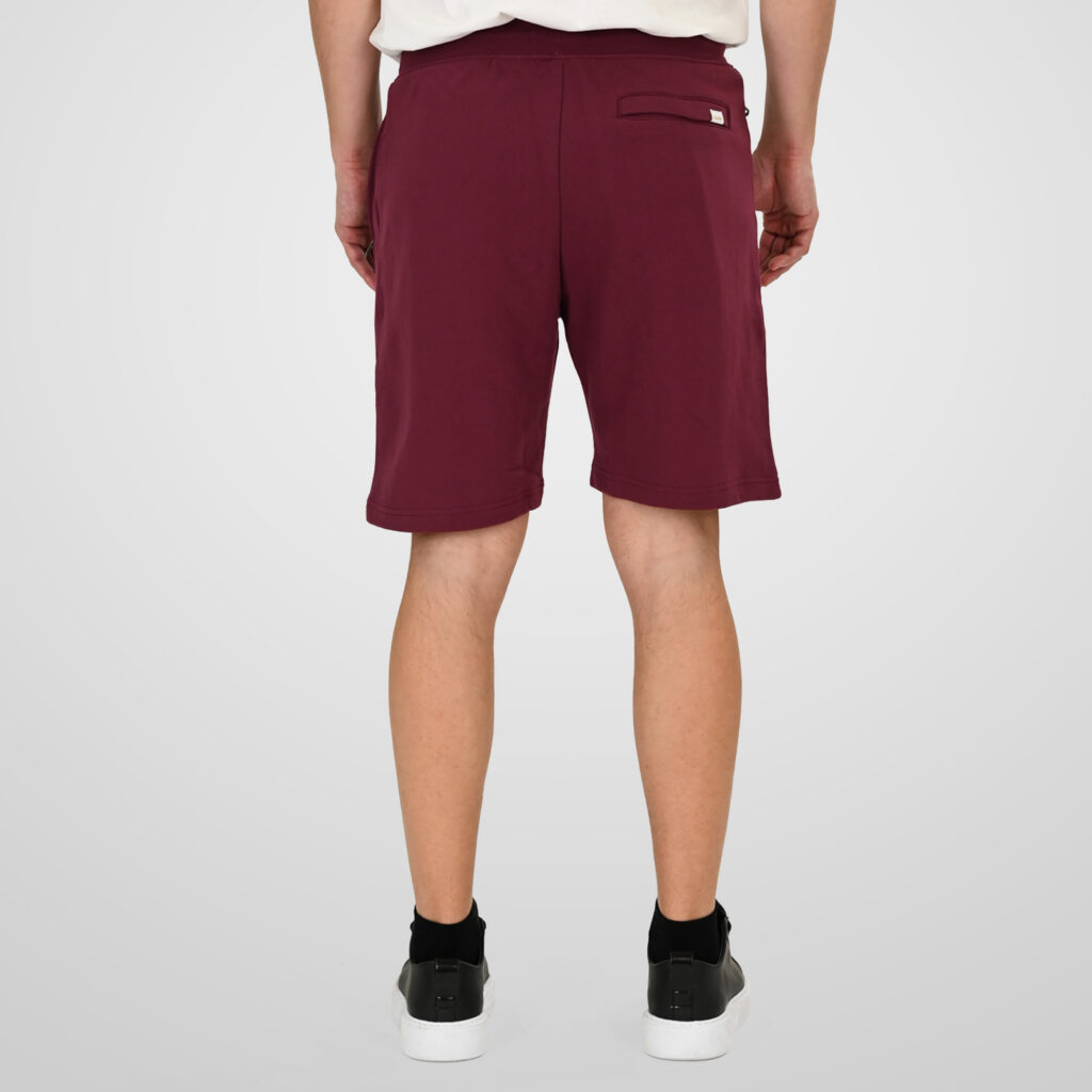 261MS-6031 MS SHORTS WITH ZIPPERS AT POCKETS (TERRY FLEECE) DK RASPBERRY