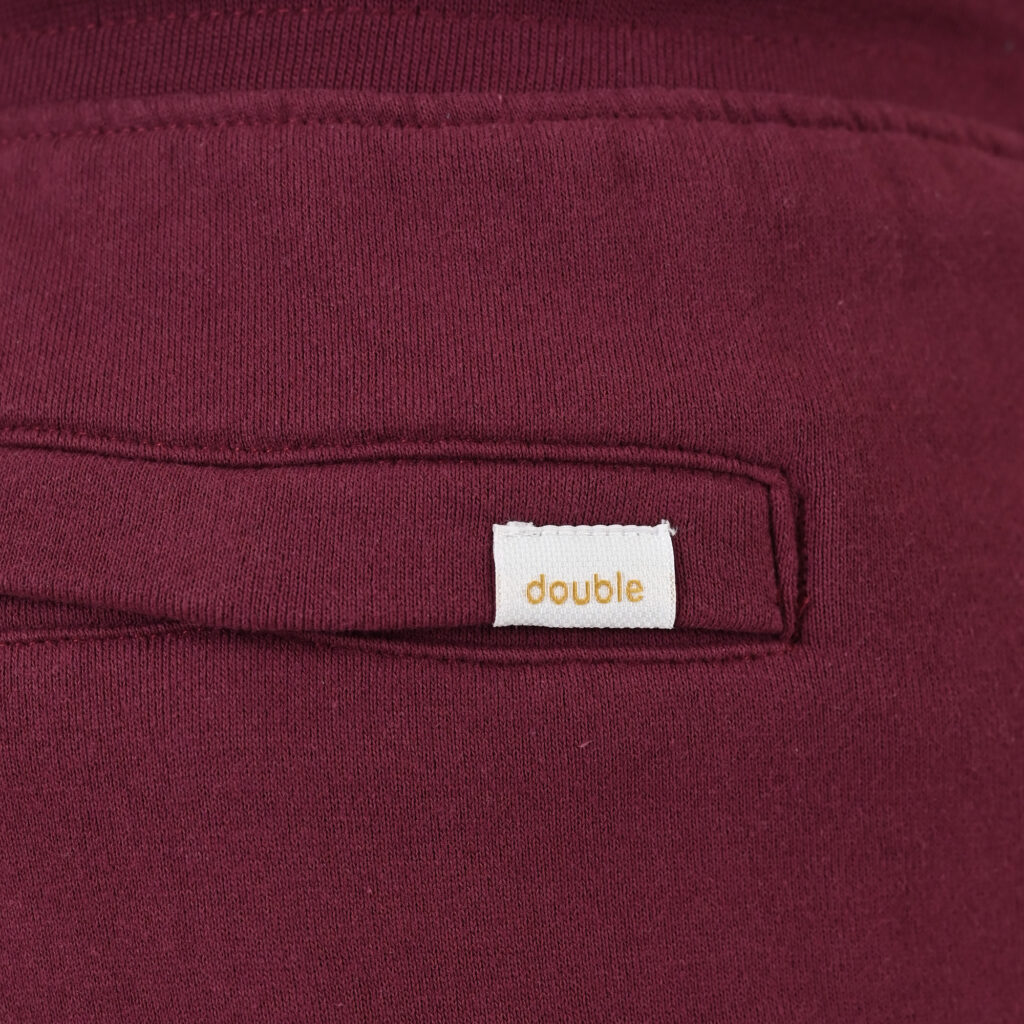 261MS-6031 MS SHORTS WITH ZIPPERS AT POCKETS (TERRY FLEECE) DK RASPBERRY