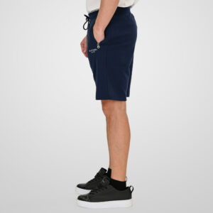 261MS-6031 MS SHORTS WITH ZIPPERS AT POCKETS (TERRY FLEECE) NAVY BLUE - Image 3