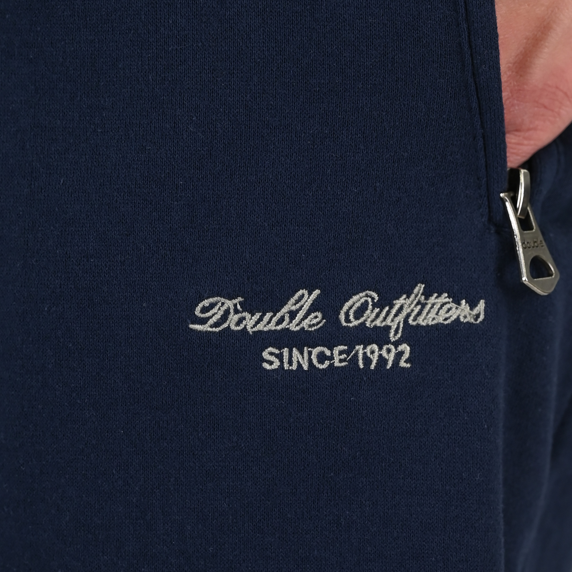 261MS-6031 MS SHORTS WITH ZIPPERS AT POCKETS (TERRY FLEECE) NAVY BLUE - Image 5