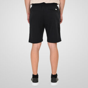 261MS-6031 MS SHORTS WITH ZIPPERS AT POCKETS (TERRY FLEECE) BLACK - Image 4