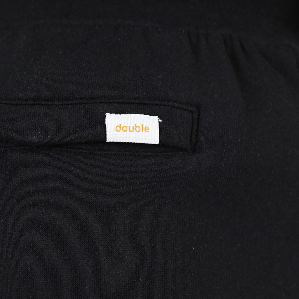 261MS-6031 MS SHORTS WITH ZIPPERS AT POCKETS (TERRY FLEECE) BLACK