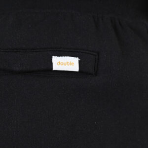 261MS-6031 MS SHORTS WITH ZIPPERS AT POCKETS (TERRY FLEECE) BLACK - Image 6