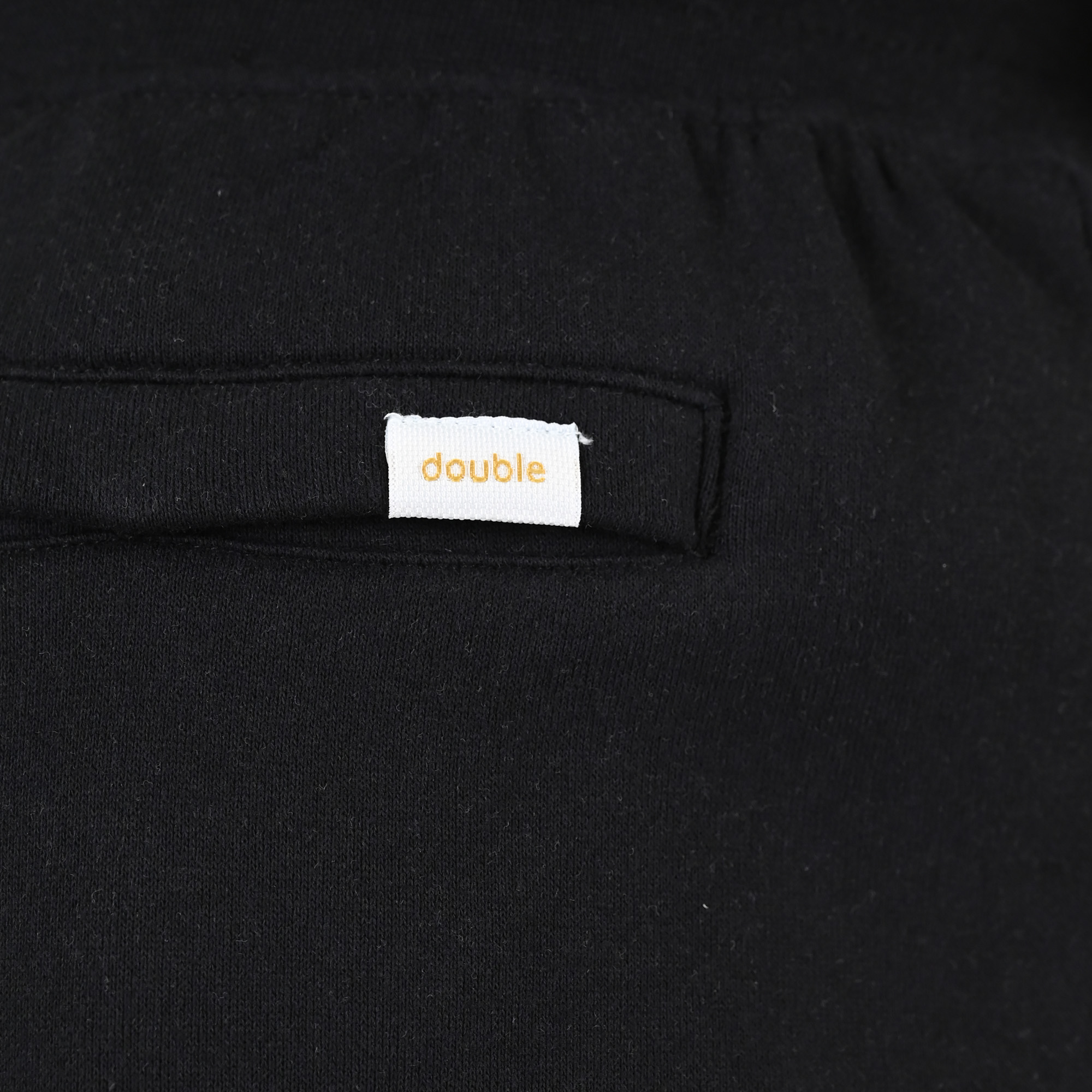 261MS-6031 MS SHORTS WITH ZIPPERS AT POCKETS (TERRY FLEECE) BLACK - Image 6