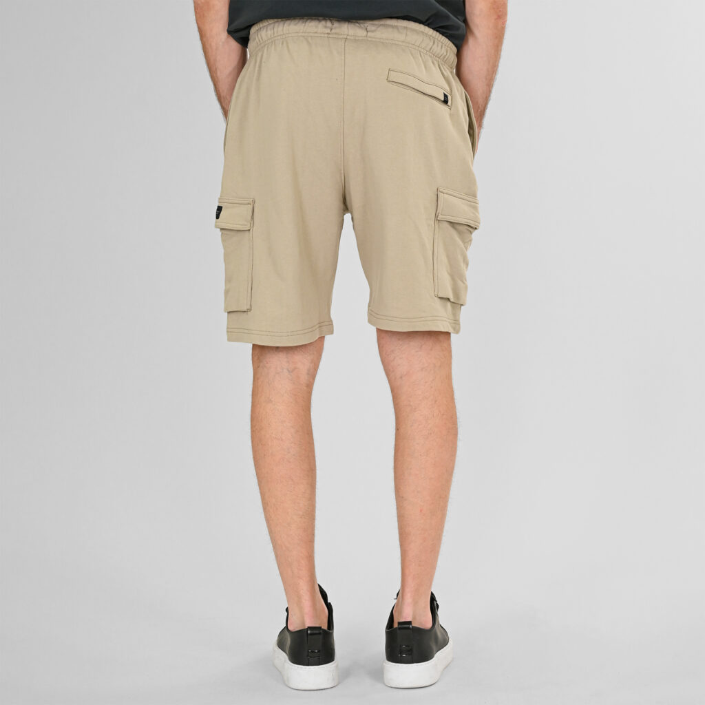 261MS-6032 MS SHORTS WITH CARGO POCKETS (TERRY FLEECE) STONE BEIGE