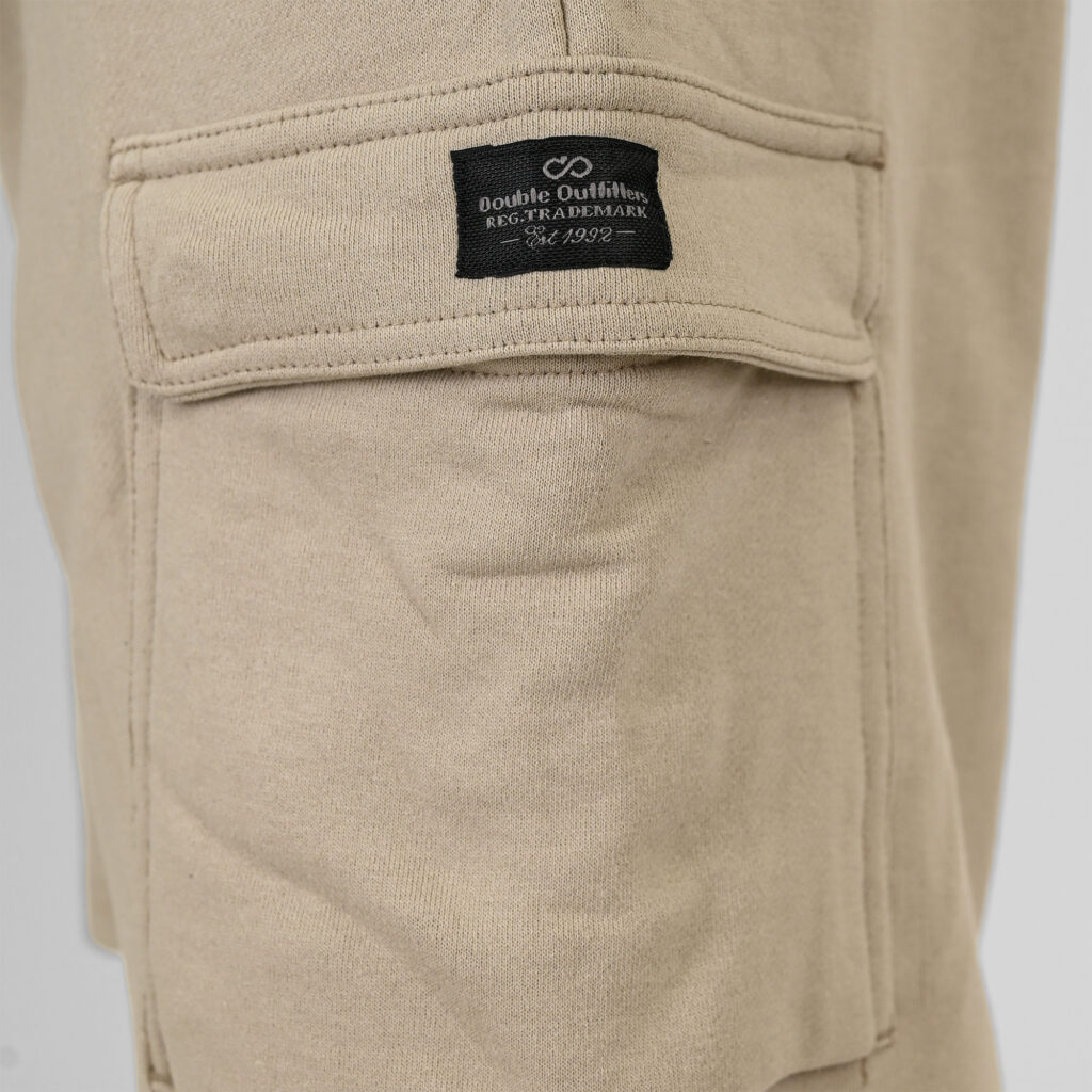 261MS-6032 MS SHORTS WITH CARGO POCKETS (TERRY FLEECE) STONE BEIGE