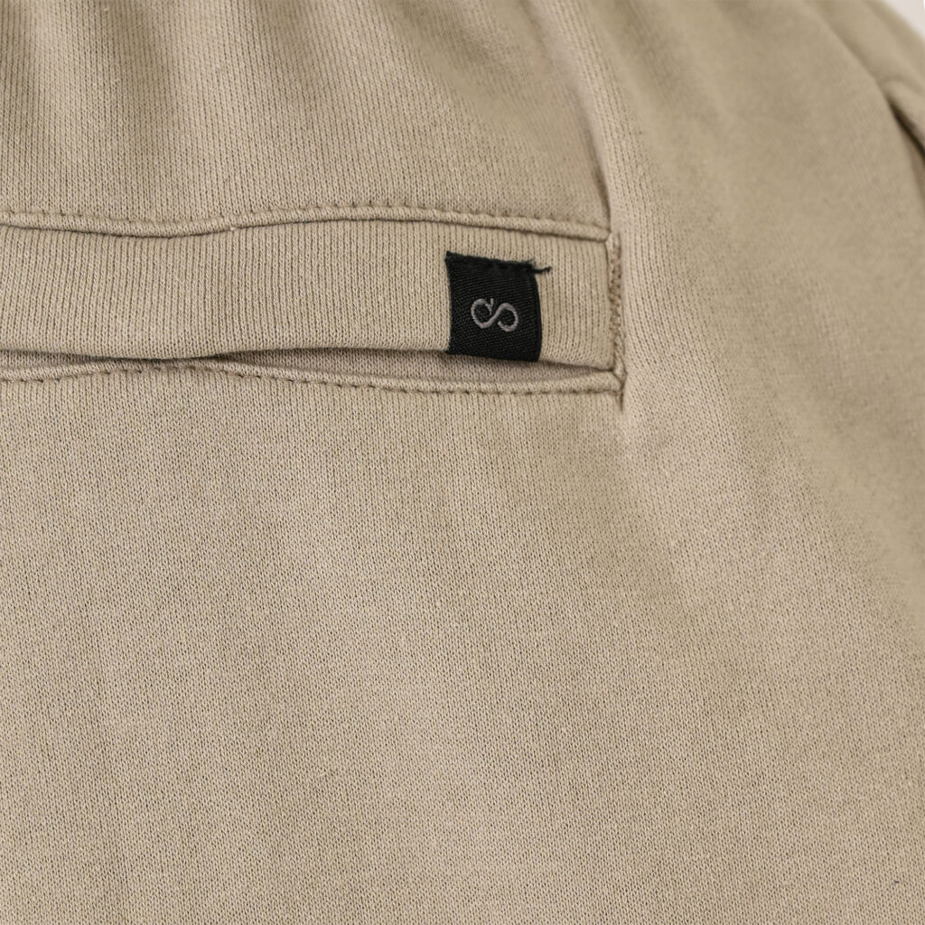 261MS-6032 MS SHORTS WITH CARGO POCKETS (TERRY FLEECE) STONE BEIGE