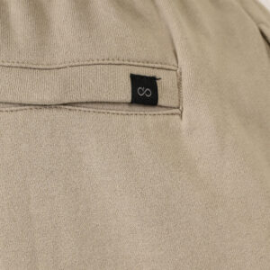 261MS-6032 MS SHORTS WITH CARGO POCKETS (TERRY FLEECE) STONE BEIGE - Image 6