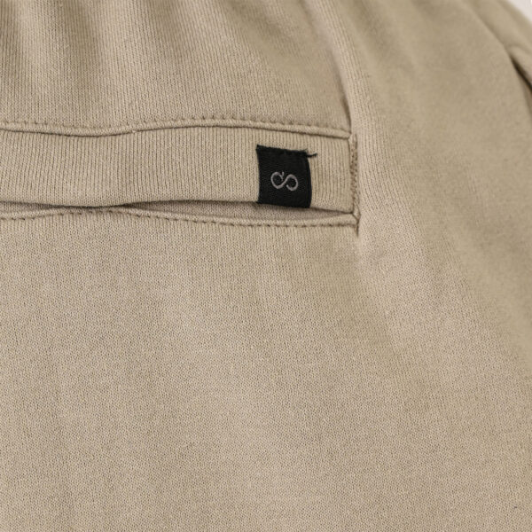 261MS-6032 MS SHORTS WITH CARGO POCKETS (TERRY FLEECE) STONE BEIGE