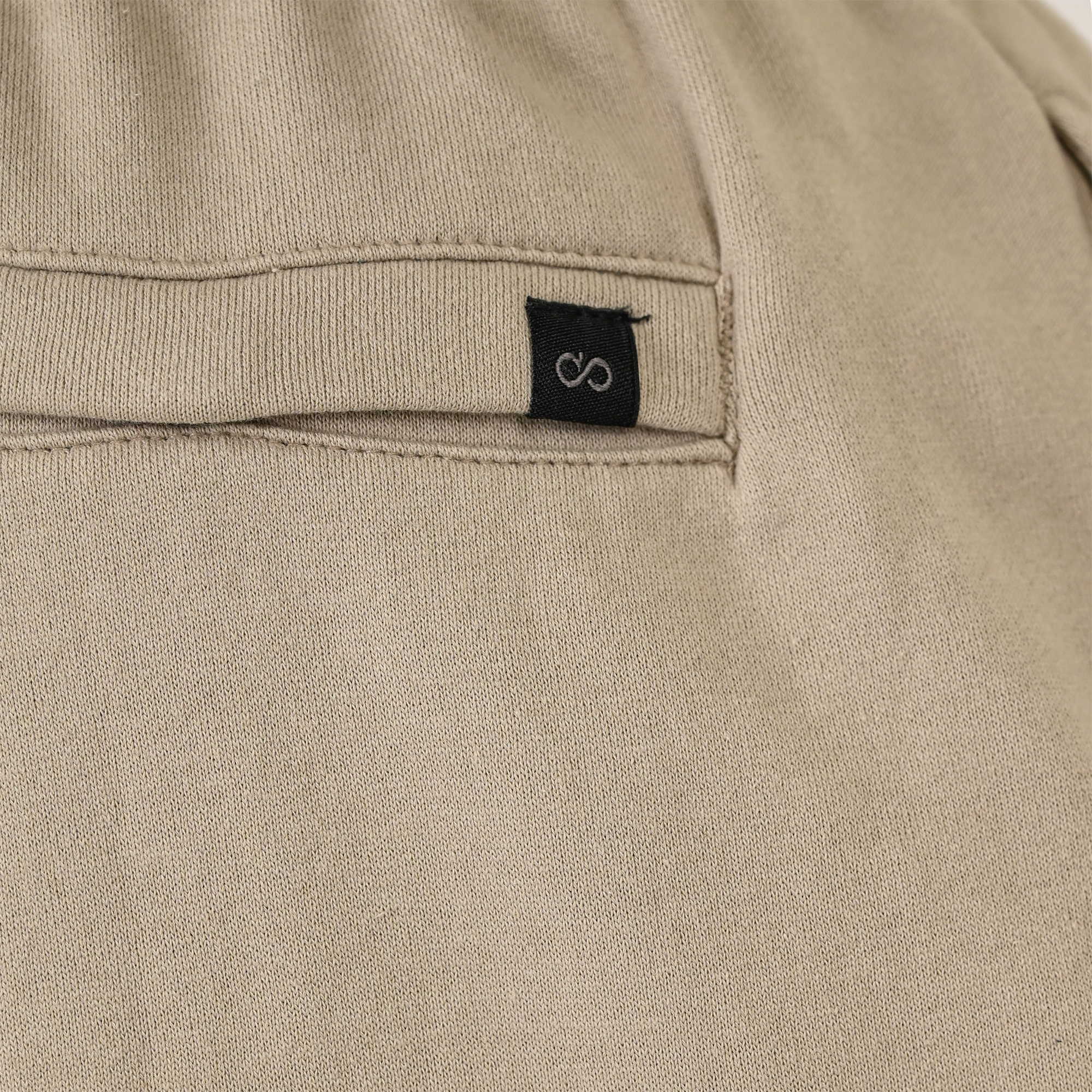261MS-6032 MS SHORTS WITH CARGO POCKETS (TERRY FLEECE) STONE BEIGE - Image 6