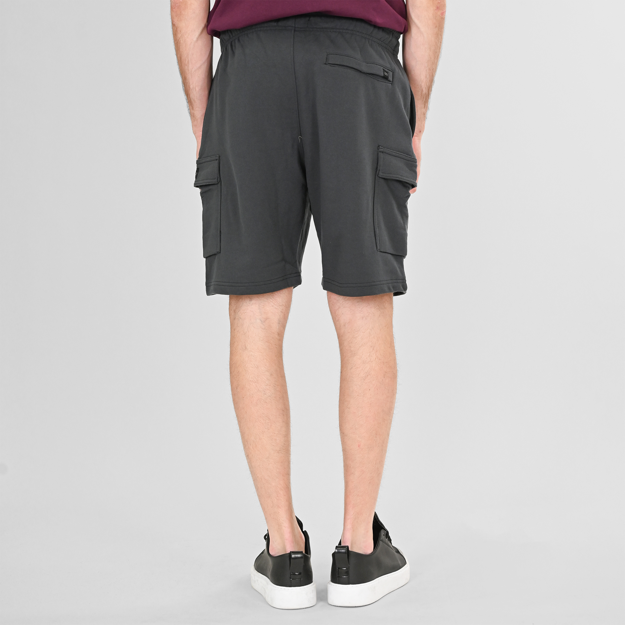 261MS-6032 MS SHORTS WITH CARGO POCKETS (TERRY FLEECE) SHADOW GREY - Image 4