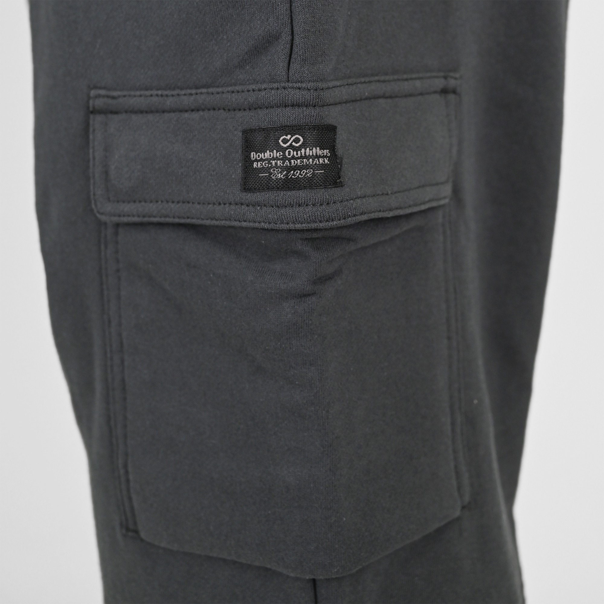 261MS-6032 MS SHORTS WITH CARGO POCKETS (TERRY FLEECE) SHADOW GREY - Image 5