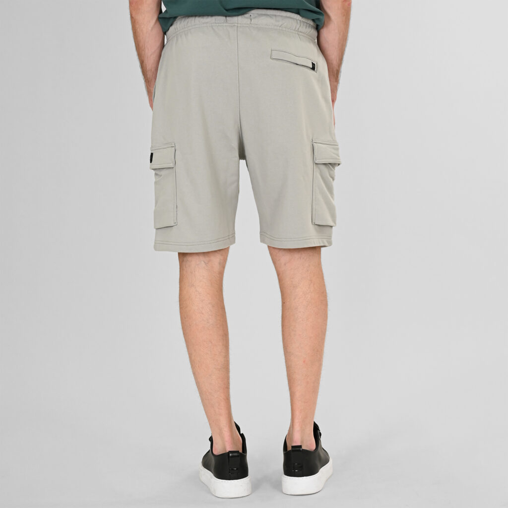 261MS-6032 MS SHORTS WITH CARGO POCKETS (TERRY FLEECE) LT GREY