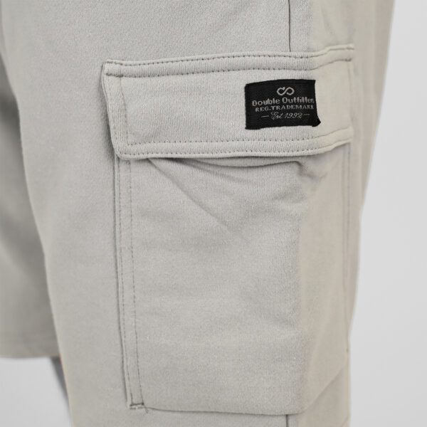 261MS-6032 MS SHORTS WITH CARGO POCKETS (TERRY FLEECE) LT GREY